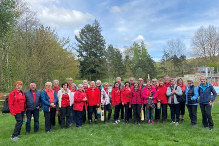 Teilnehmer am 16. Nordic - Walkathon in Weingarten. 30.04.2023
